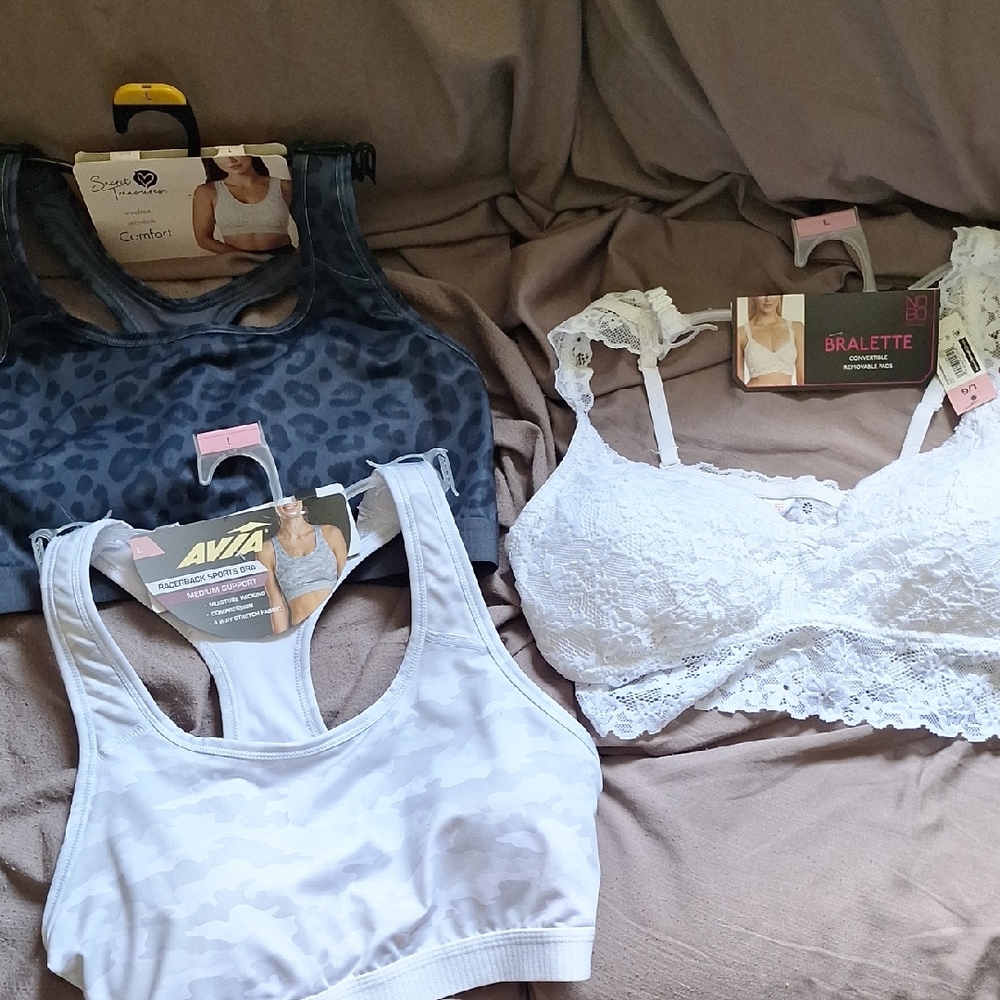 Avia White Sports Bra Intimates & Sleepwear